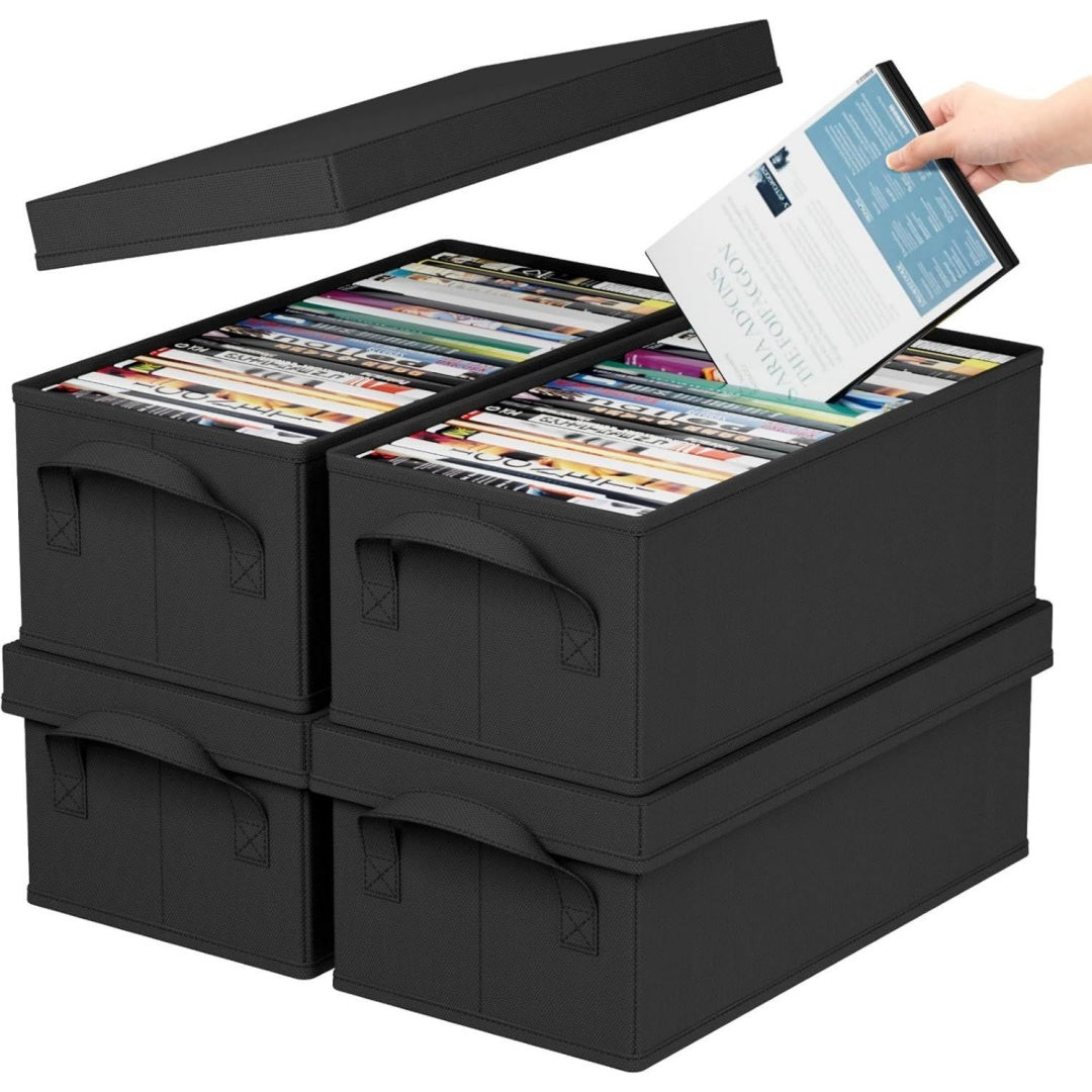 porta cd e dvd modulari nero resistente