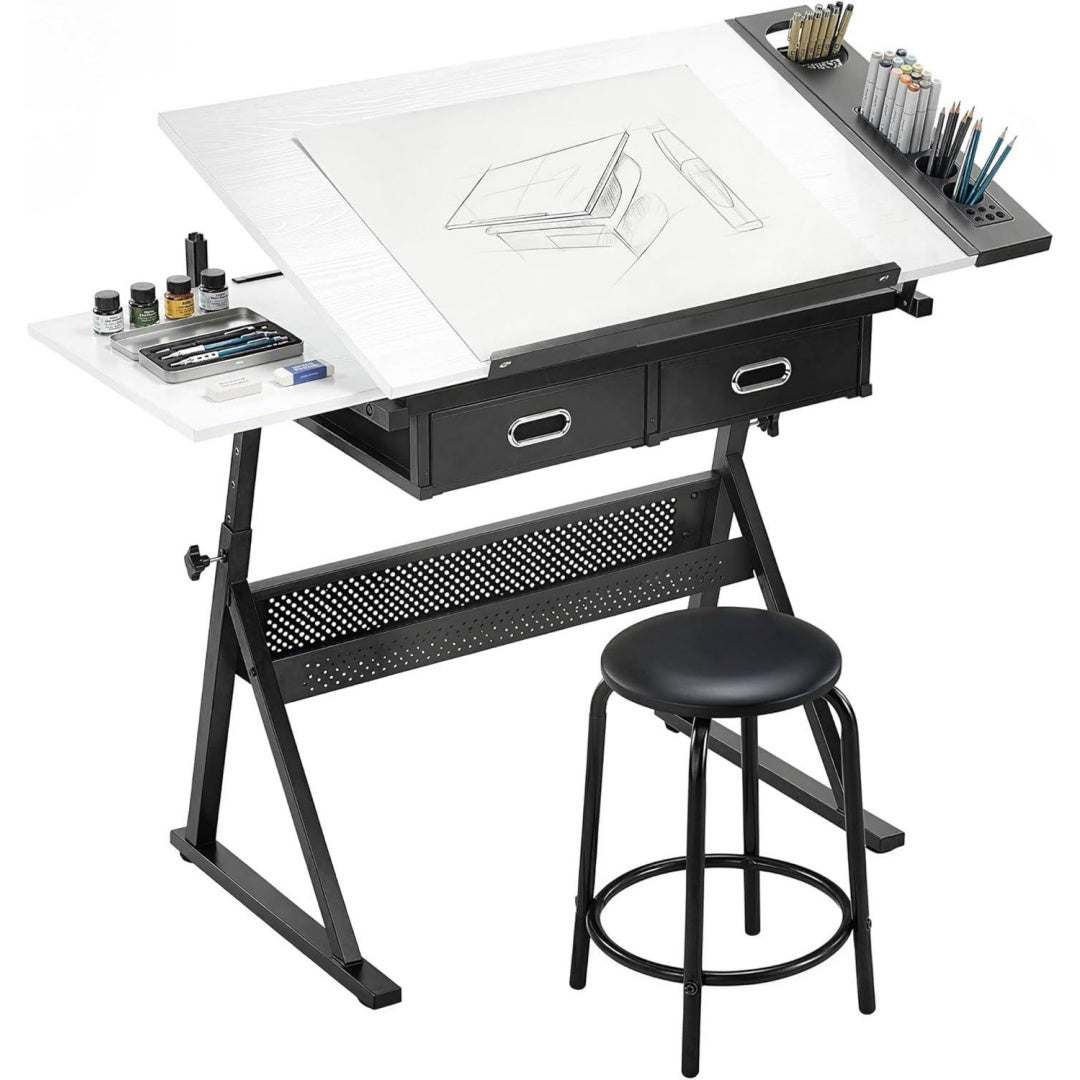 tavoli da disegno bianco per ufficio resistente