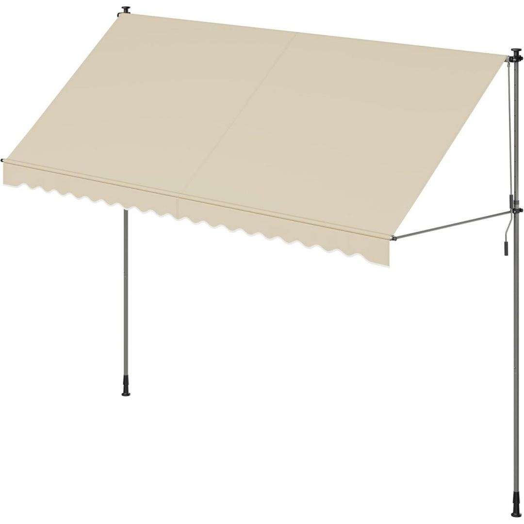 tende da veranda beige alluminio per eventi resistente 5